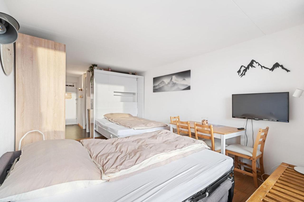 Chaleureux Studio A Anzere, Accessible A Ski, Proche De Tout מראה חיצוני תמונה