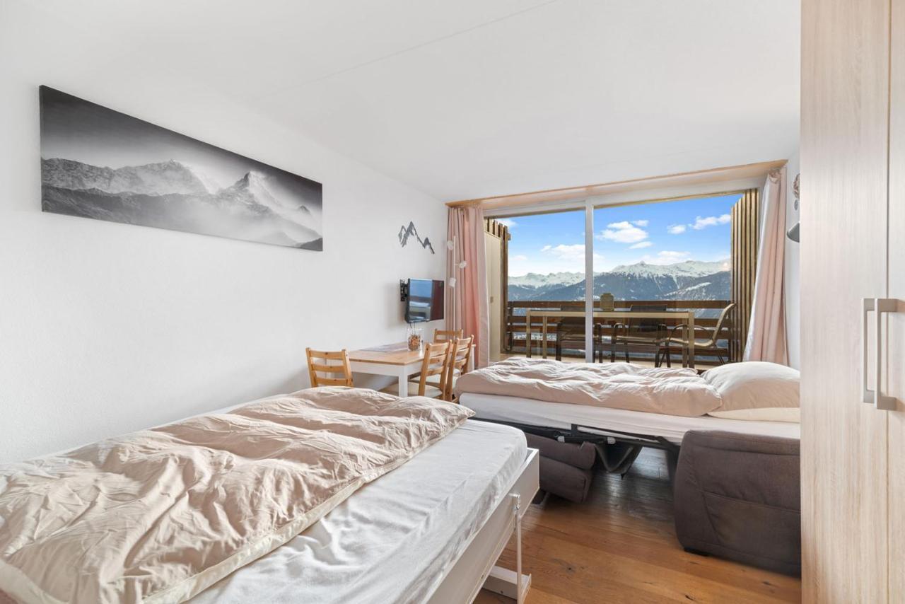 Chaleureux Studio A Anzere, Accessible A Ski, Proche De Tout מראה חיצוני תמונה