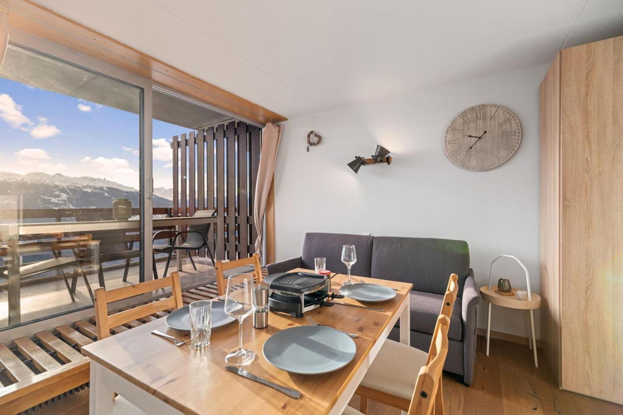 Chaleureux Studio A Anzere, Accessible A Ski, Proche De Tout מראה חיצוני תמונה